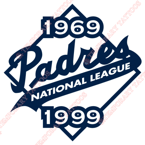 San Diego Padres Customize Temporary Tattoos Stickers NO.1856